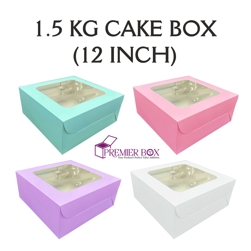 1.5 kg Window Cake box (12 in)