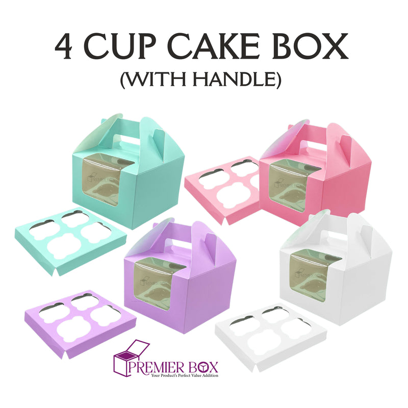 4 Cupcake Window box with handle