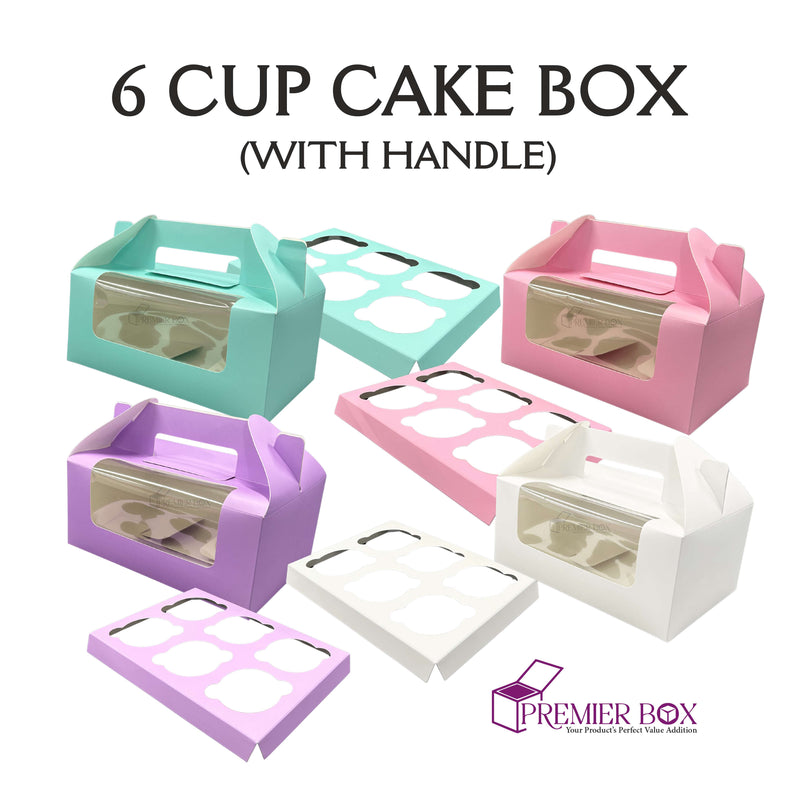 6 Cupcake Window box with handle