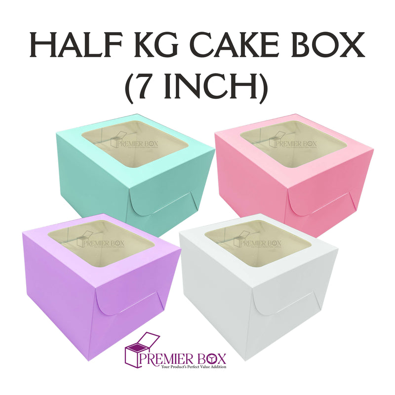 Half kg Window Cake box (7 in)