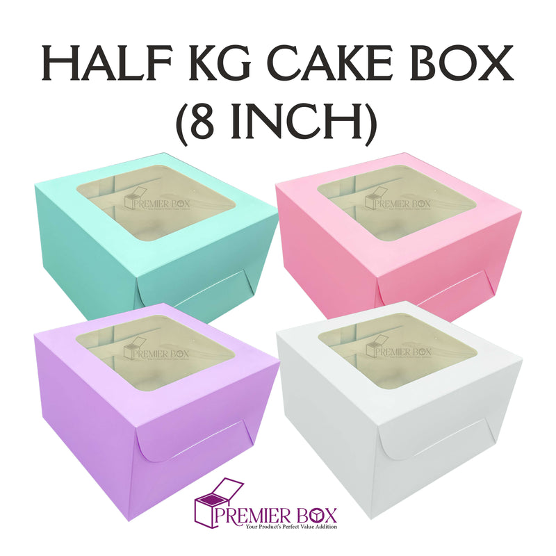 Half kg Window Cake box (8 in)