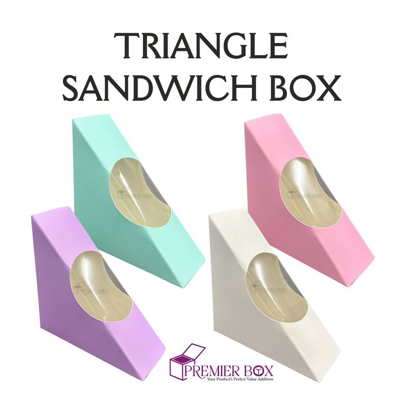Triangle Sandwich box with Window